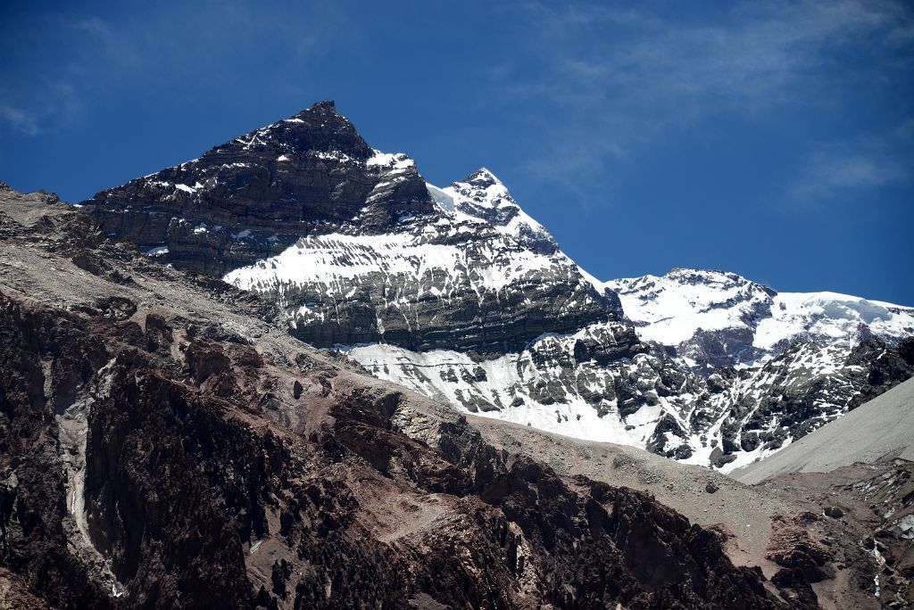 13 Cerro Pyramidal, Aconcagua South Summit And Ridge Near Aconcagua Summit From Descent Between Plaza de Mulas And Confluencia